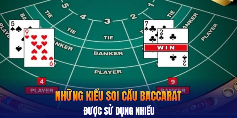 Những kiểu soi cầu Baccarat được sử dụng nhiều 